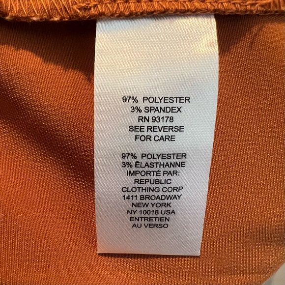 Elie Tahari Rust Wide Leg Satin Pants - Picture 7 of 10